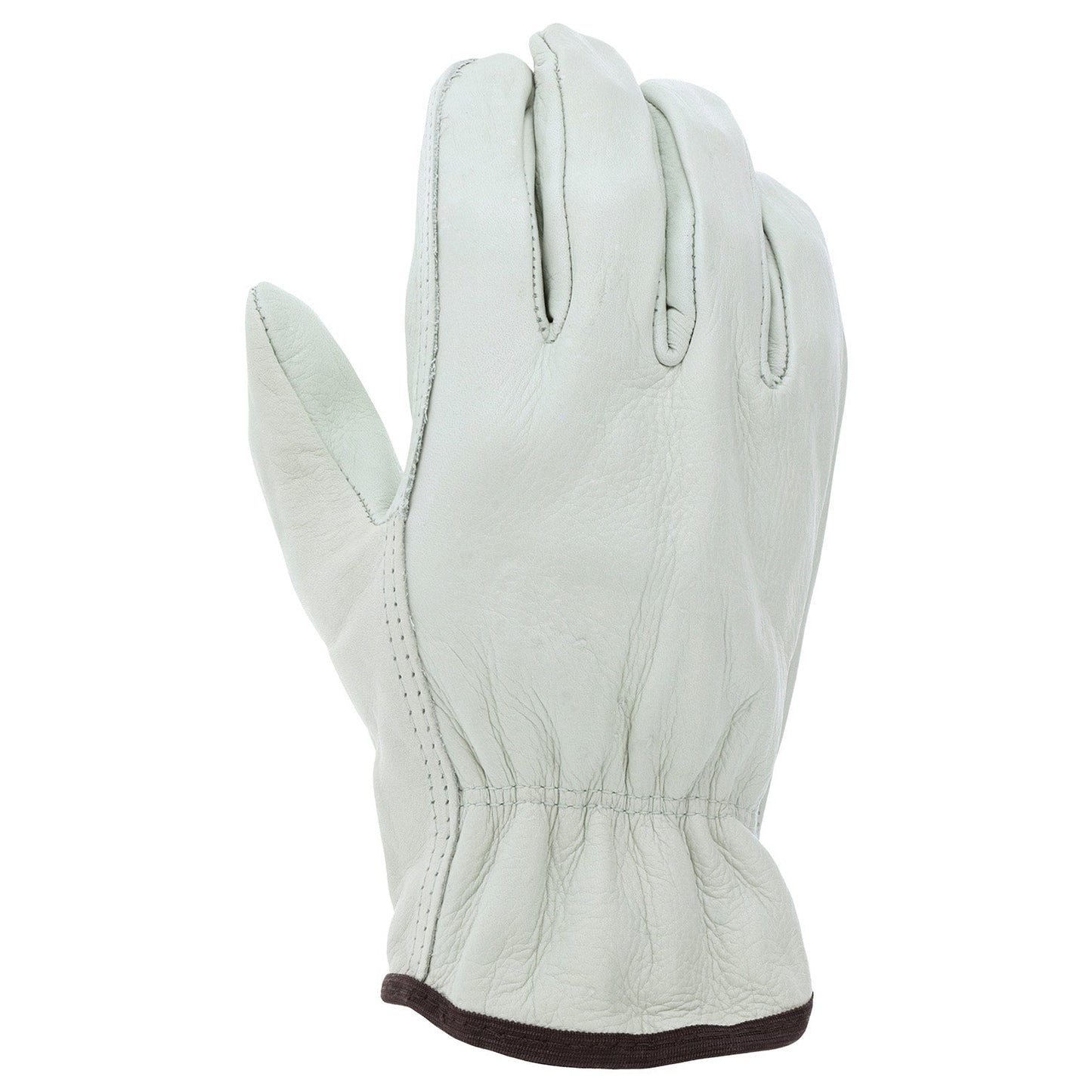 Straight Thumb Leather Gloves | MCR Safety | 3201In Select Grade Grain Cow Driver
