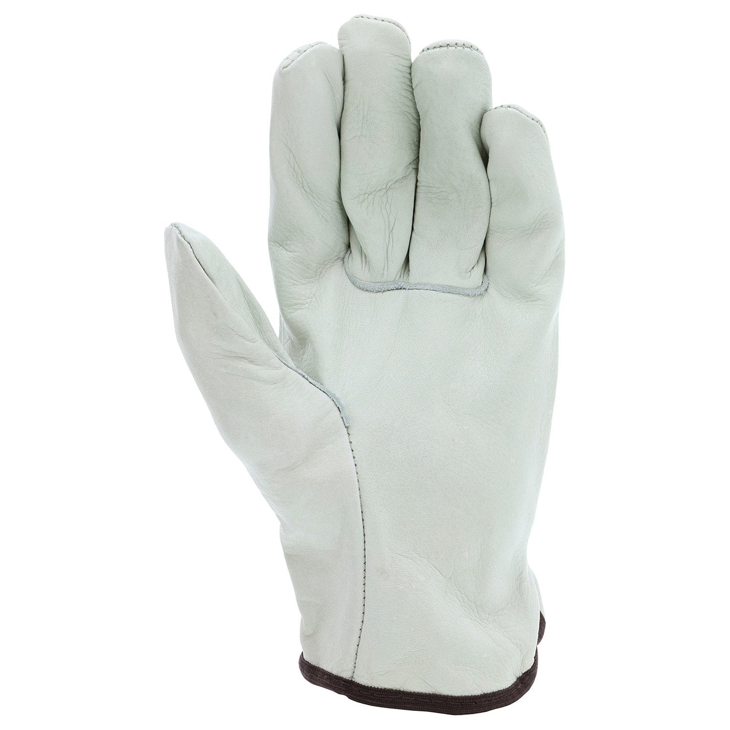 Straight Thumb Leather Gloves | MCR Safety | 3201In Select Grade Grain Cow Driver