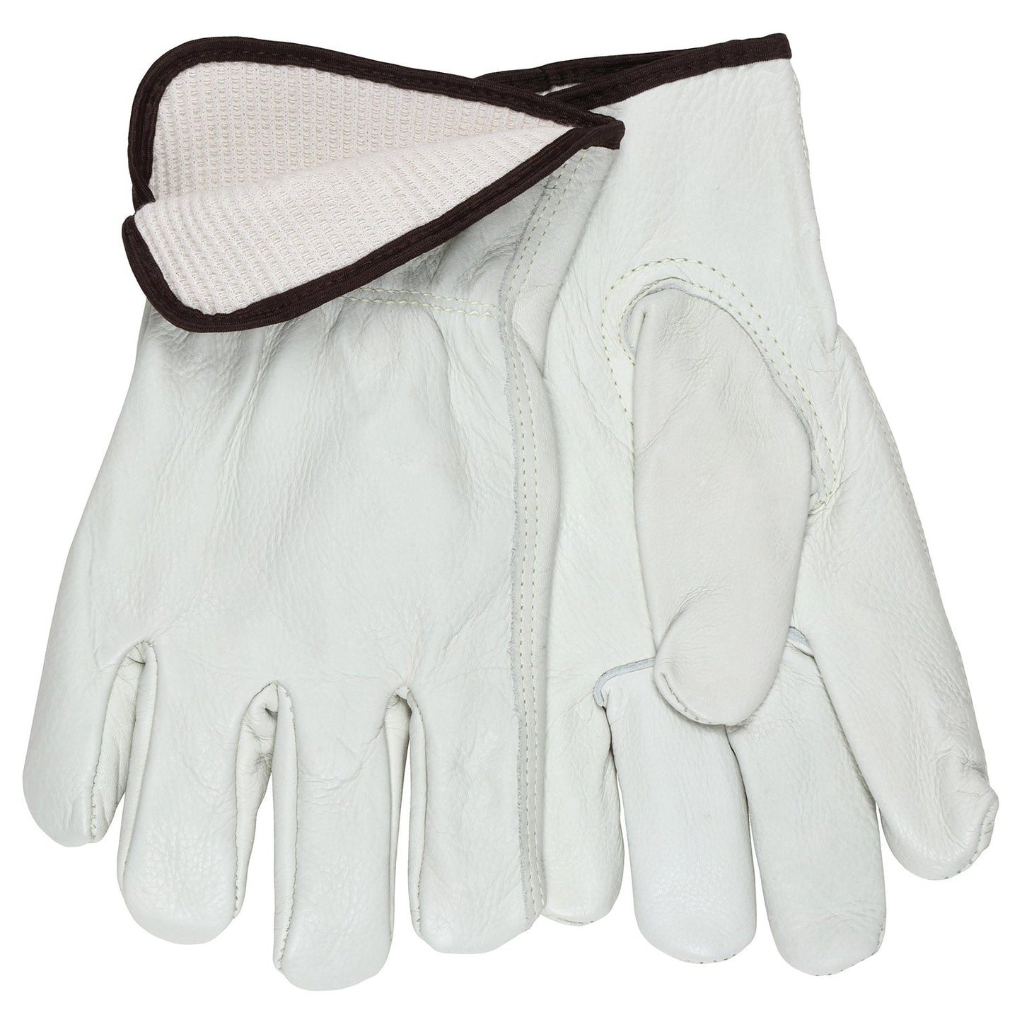 Thermal Lined Leather Gloves | MCR Safety | 32801 Cv Grade Cow Grain Driver