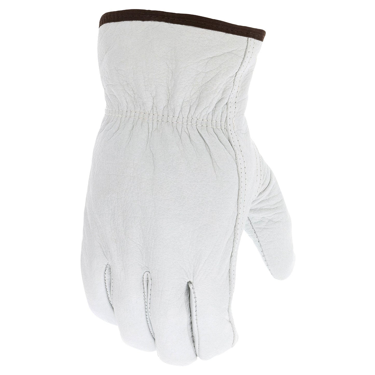 White Leather Gloves - MCR Safety - Insulated Comfort
