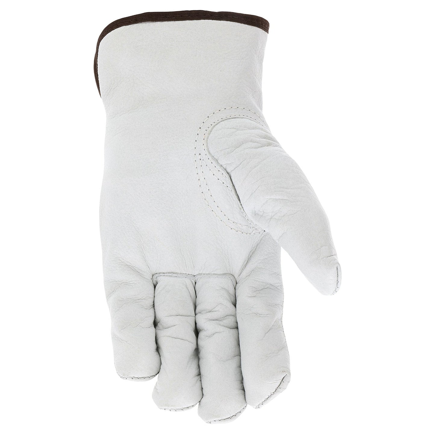 White Leather Gloves - MCR Safety - Insulated Comfort