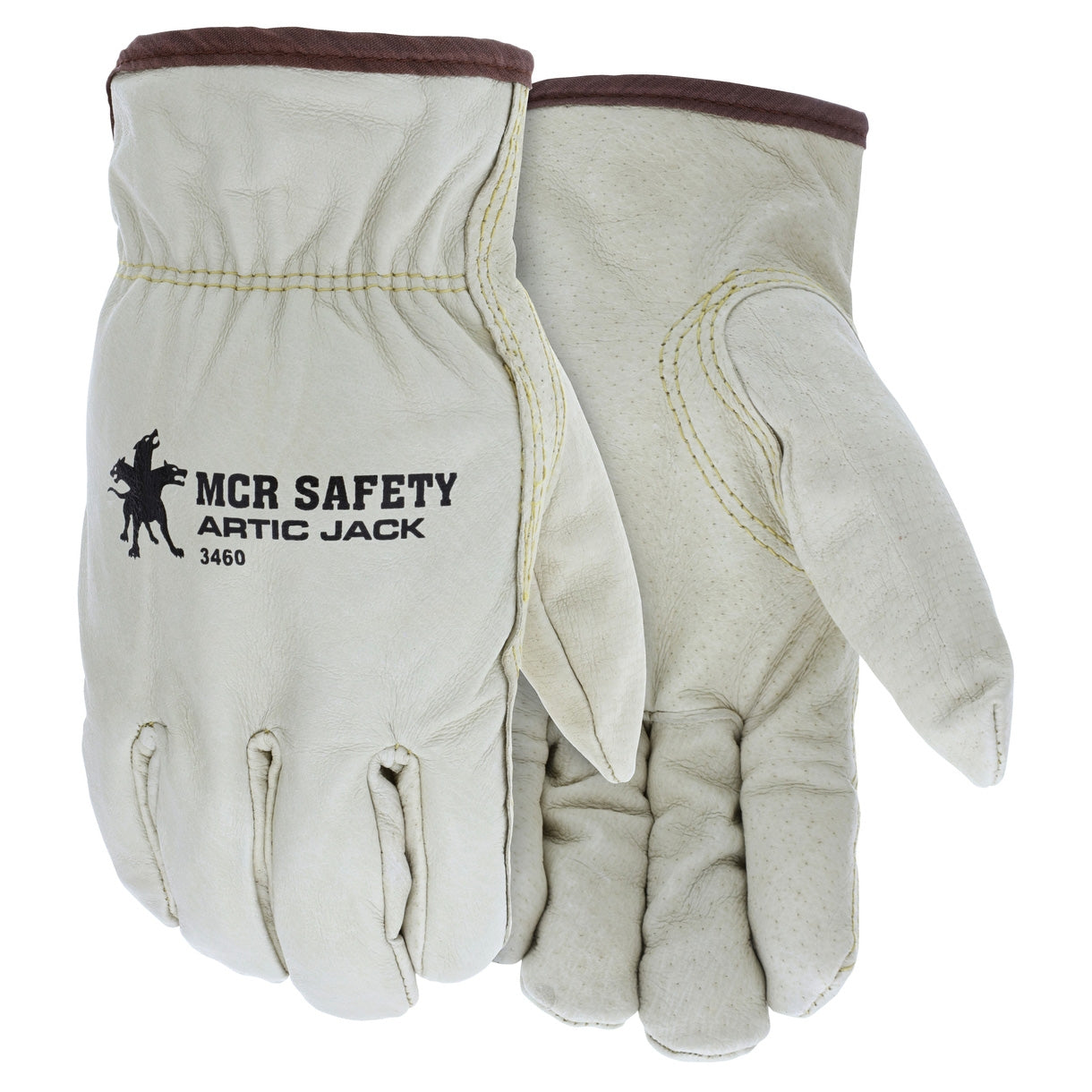 Thermosock Lined Leather Gloves - MCR Safety - Cold Resistant
