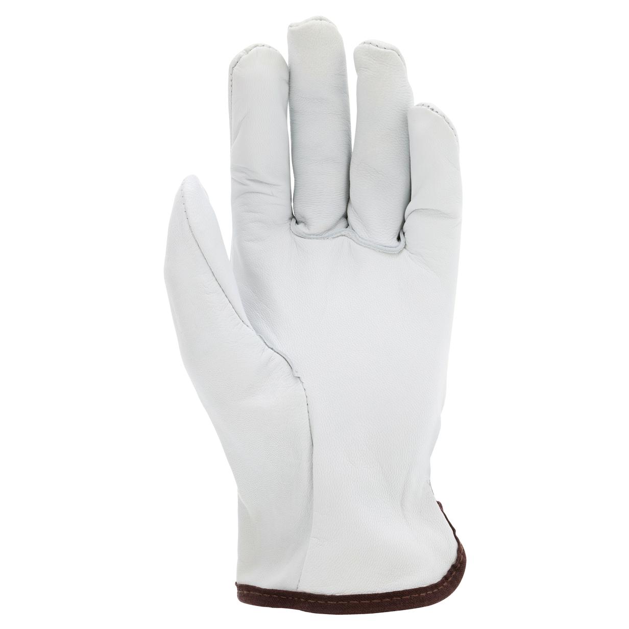White Leather Gloves - MCR Safety - Premium Goatskin