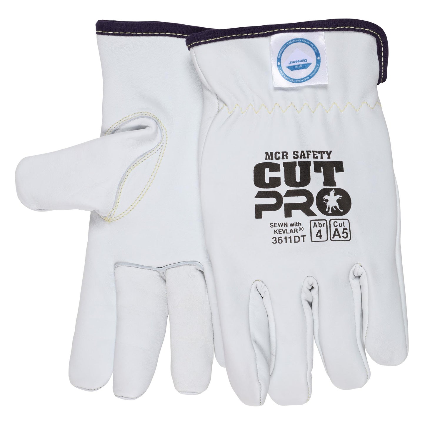 DSM Diamond Tech Lined Leather Gloves - MCR Safety - Durable