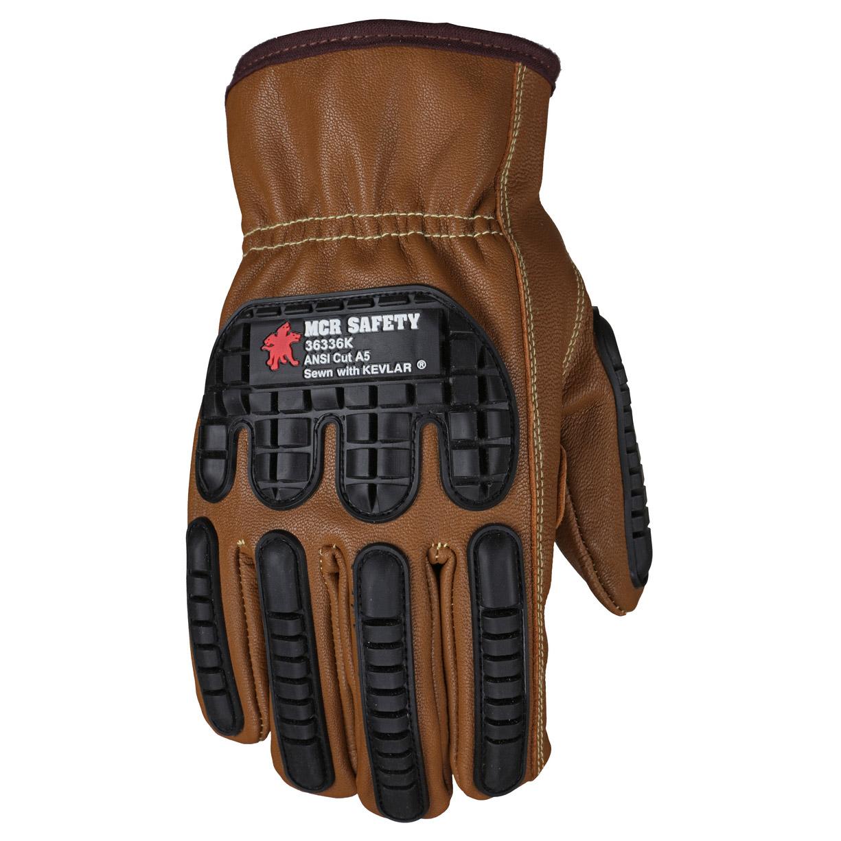 Kevlar Lined Leather Gloves - MCR Safety - Durable Protection