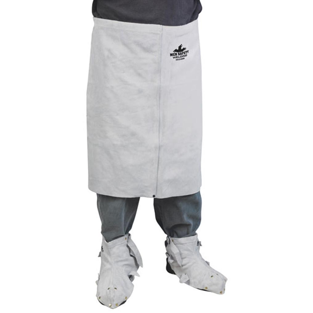 Gray Welding Shoe Protectors - MCR Safety - Leather Durable