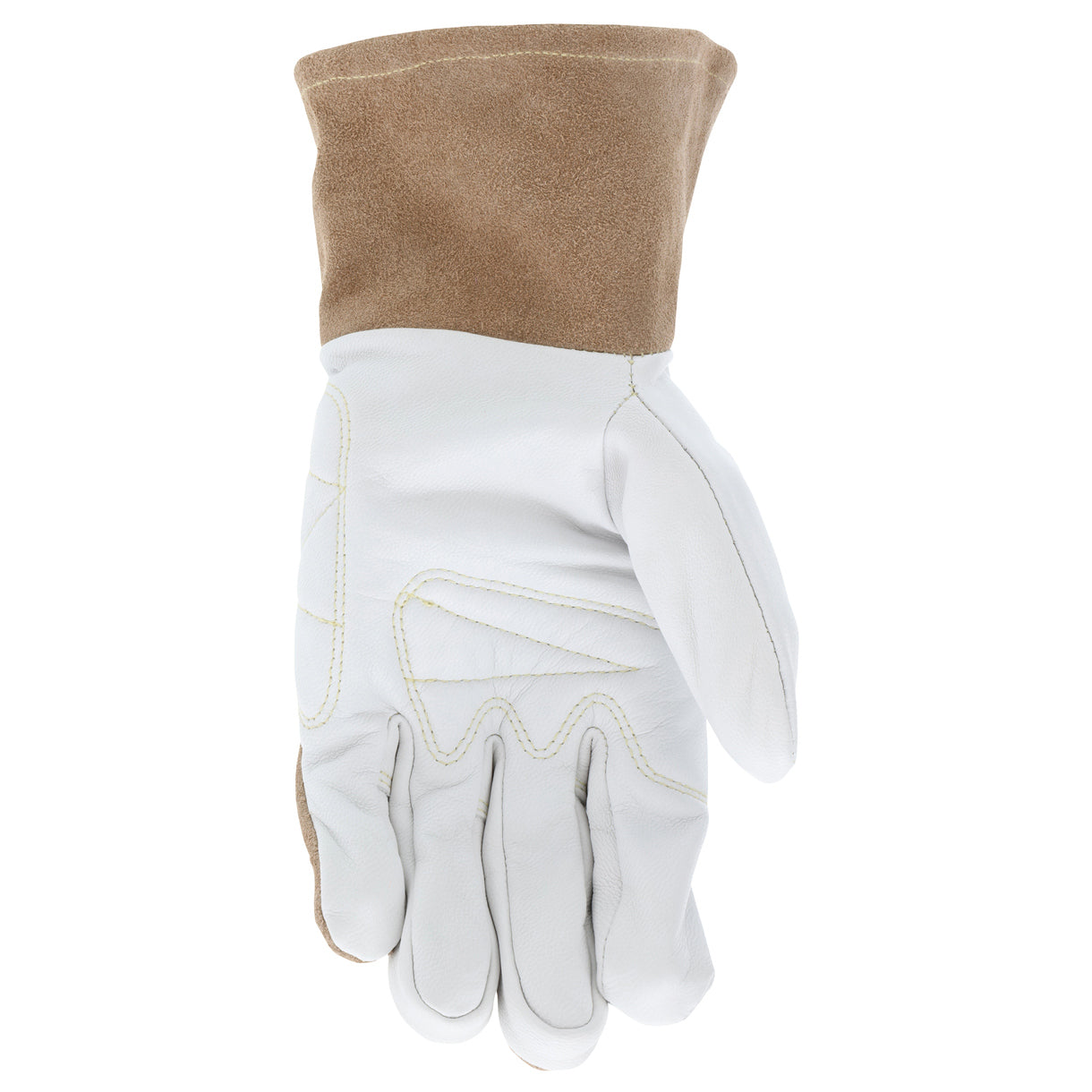 White Leather Gloves - MCR Safety - Top Grain Goatskin