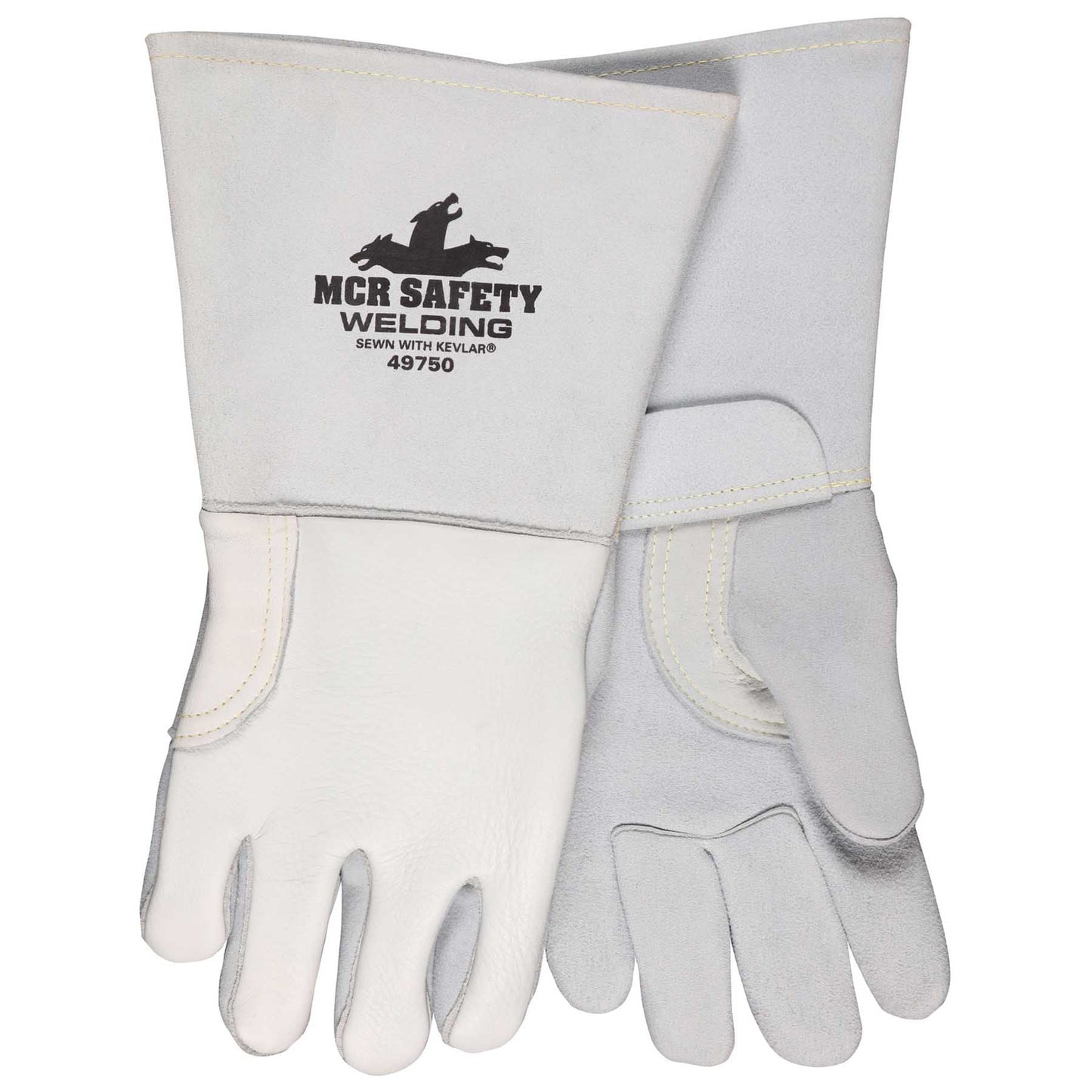 Gray Leather Gloves - MCR Safety - Premium Durability