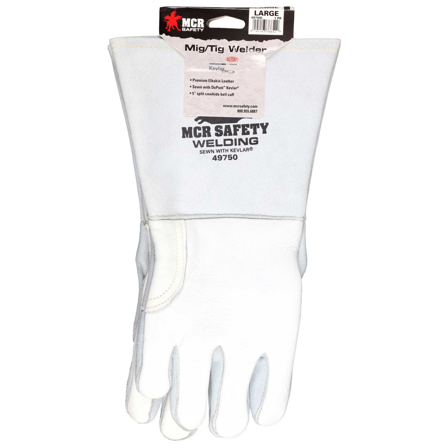 Gray Leather Gloves - MCR Safety - Premium Durability