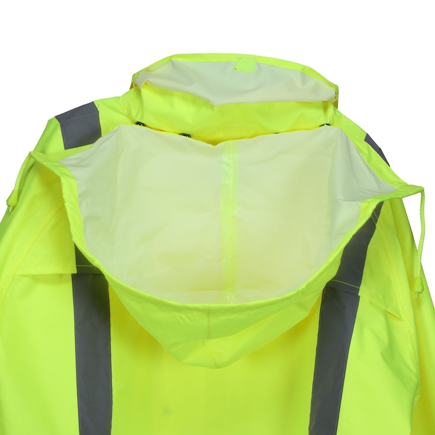 Yellow/Lime Rain Jackets | MCR Safety | 508Sj Type R Class 3 Luminator Breathable Polyester/Pu Safety