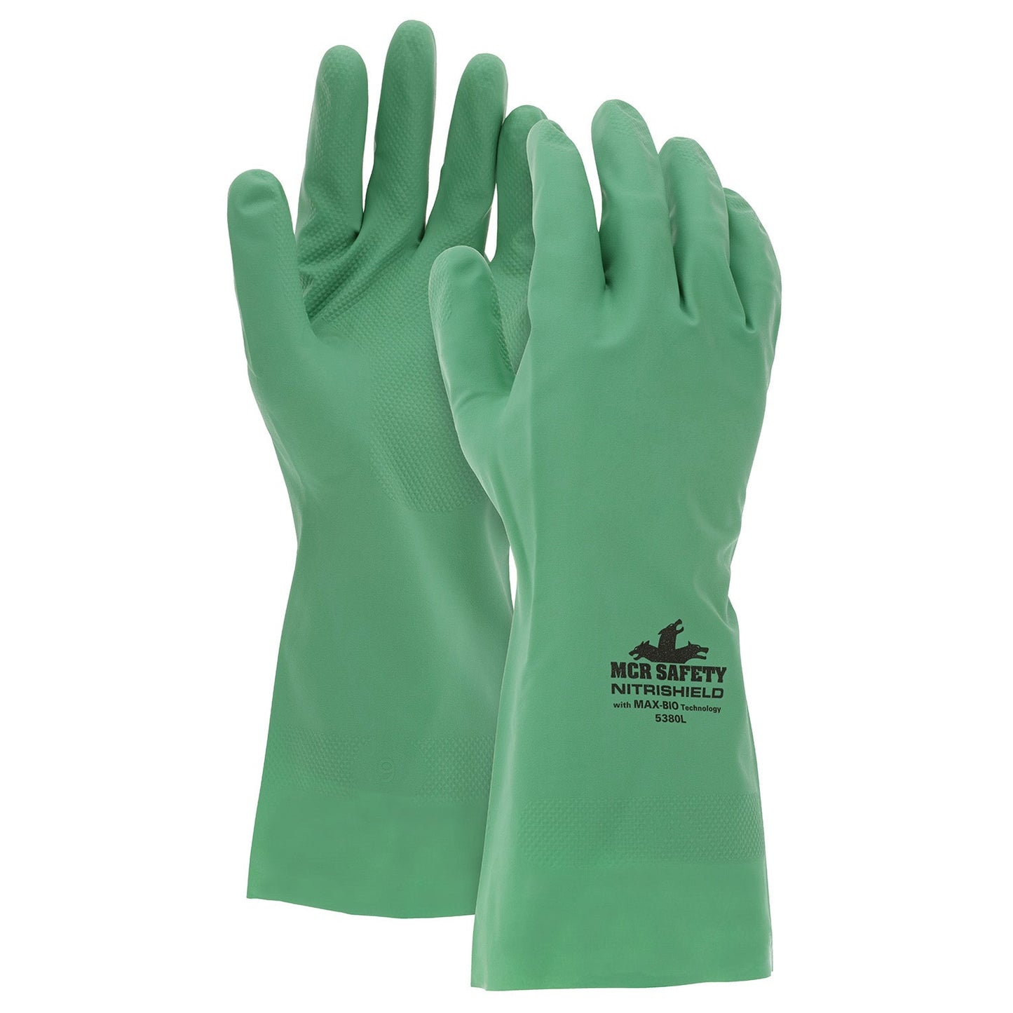 Green Disposable Gloves - MCR Safety - Biodegradable Nitrile