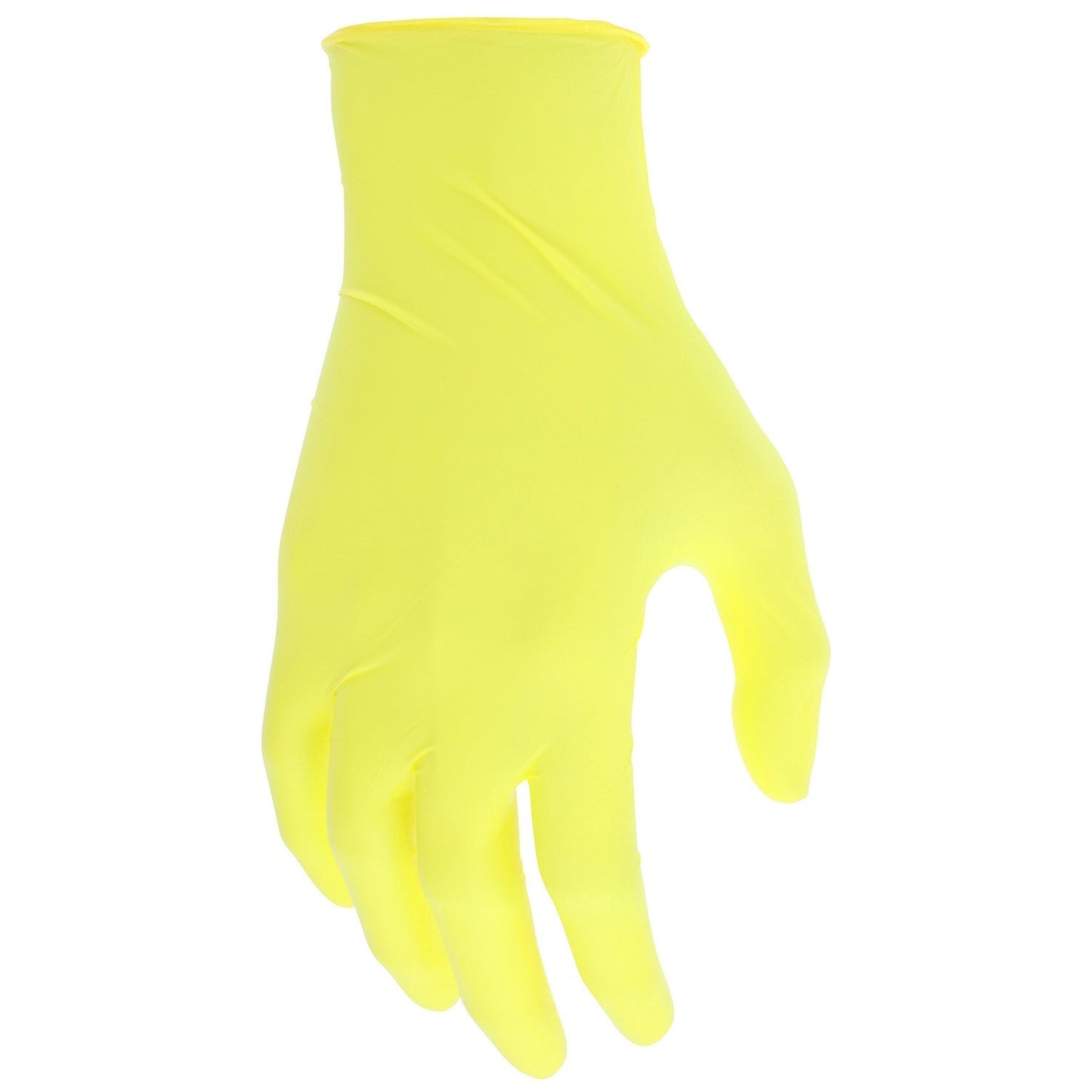 Yellow Disposable Gloves | MCR Safety | 60035Y Nitrishield Industrial Grade