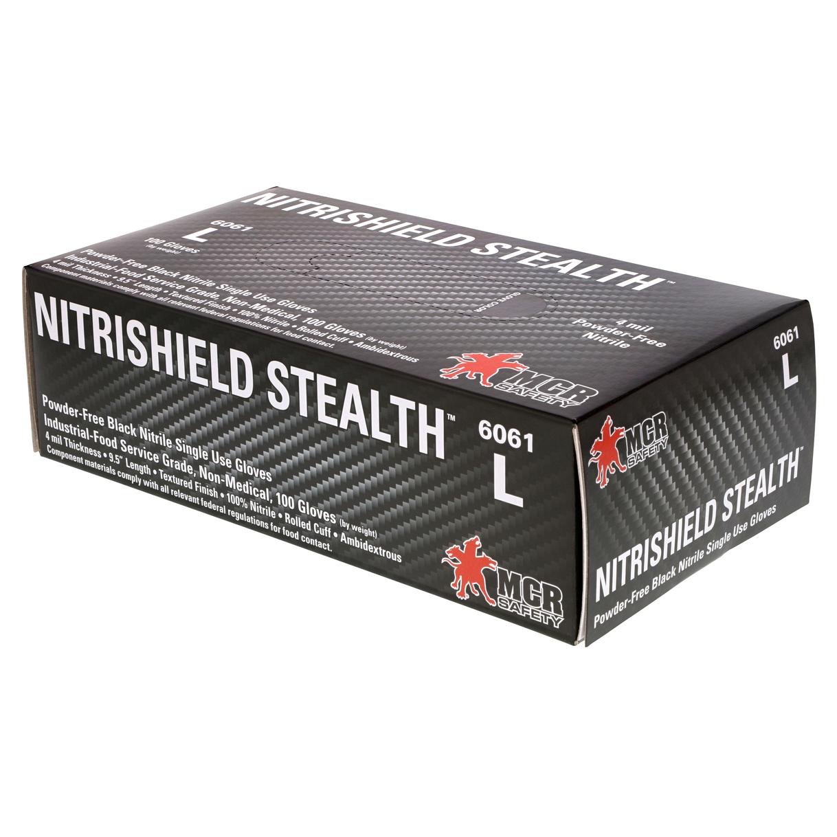 Black Disposable Gloves - MCR Safety - Nitrile Protection