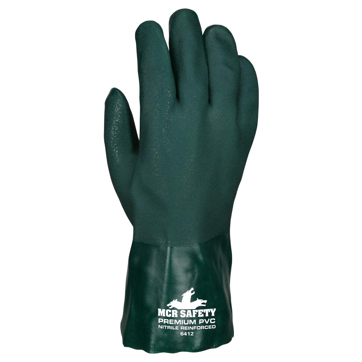 Jersey Lined Rubber Gloves - MCR Safety - Durable PVC