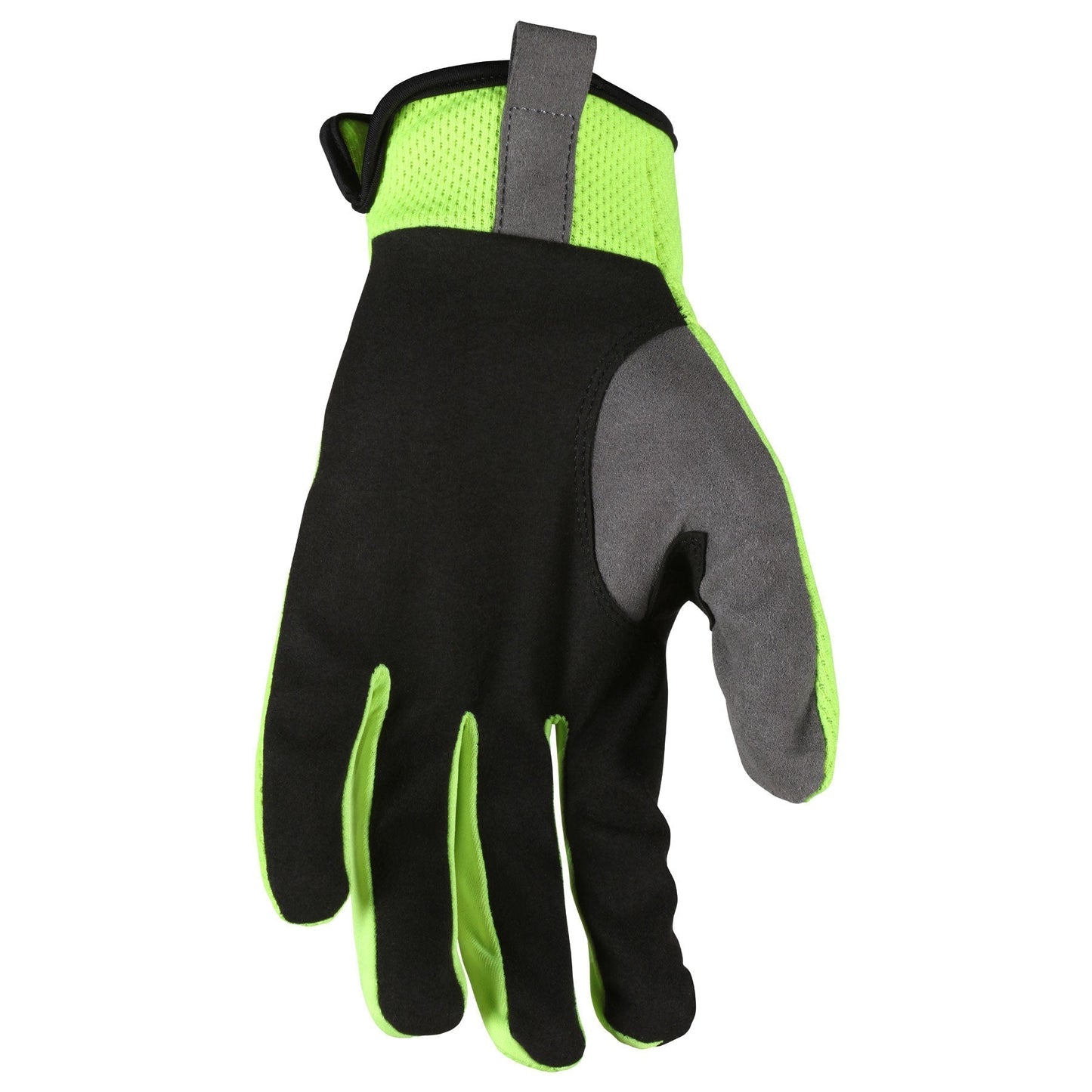 Synthetic Leather Palm Gloves - MCR Safety - Hi-Vis Design