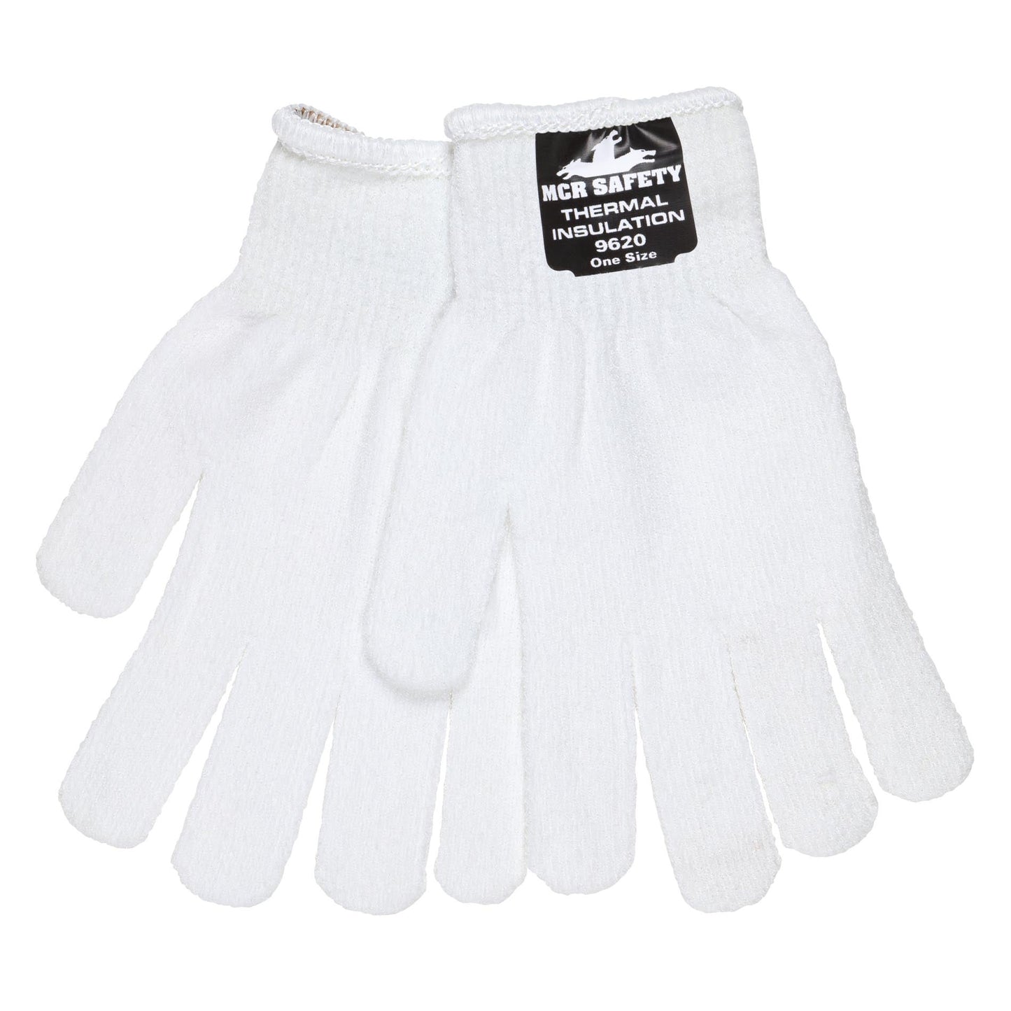 White String Knit Gloves - MCR Safety - Thermal Insulation