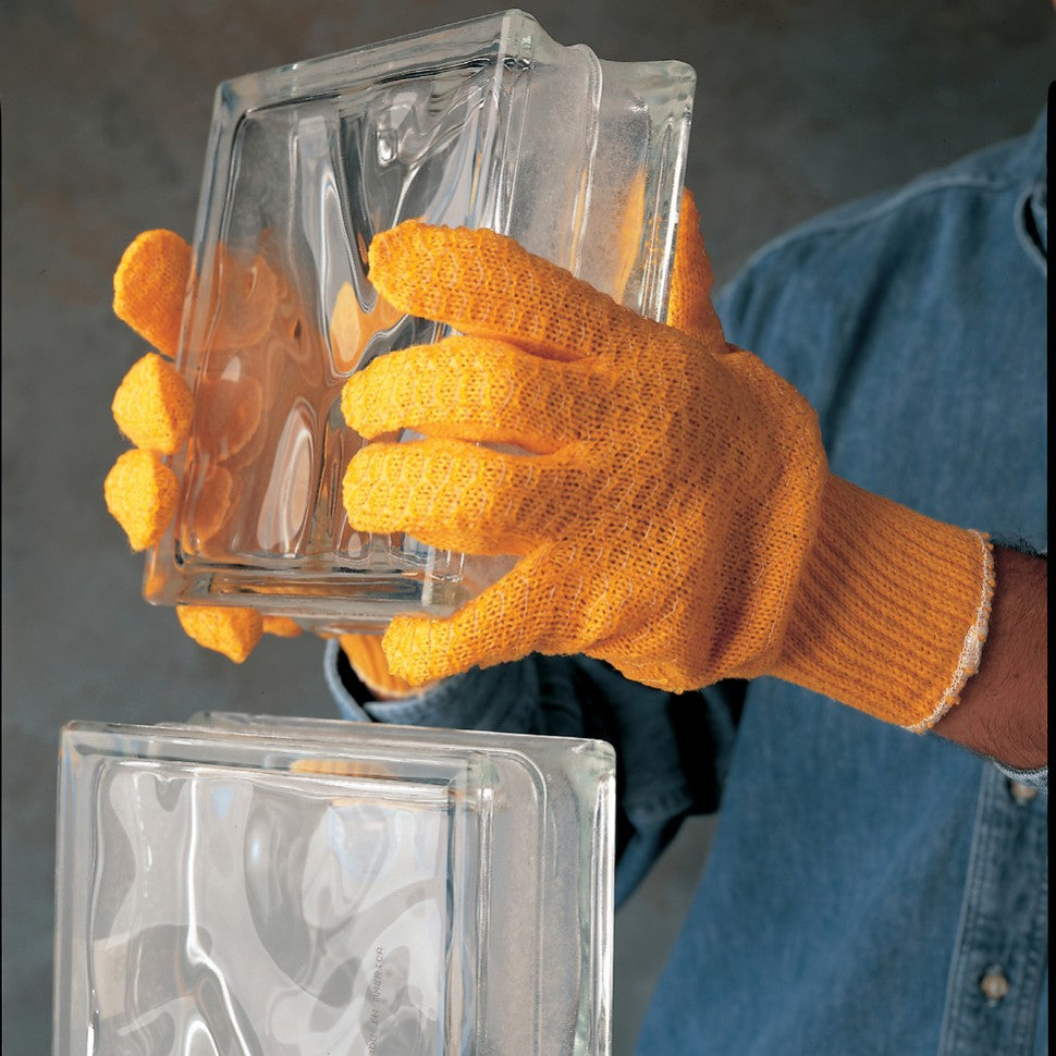 PVC Honeycomb Criss-Cross String Knit Gloves - MCR Safety - Durable Grip