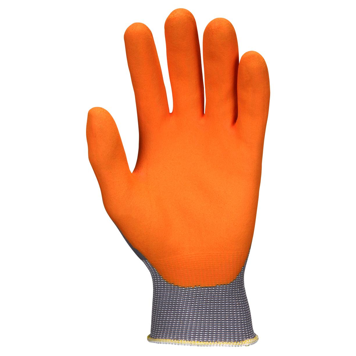 Orange Knit Gloves - MCR Safety - Nitrile Coated