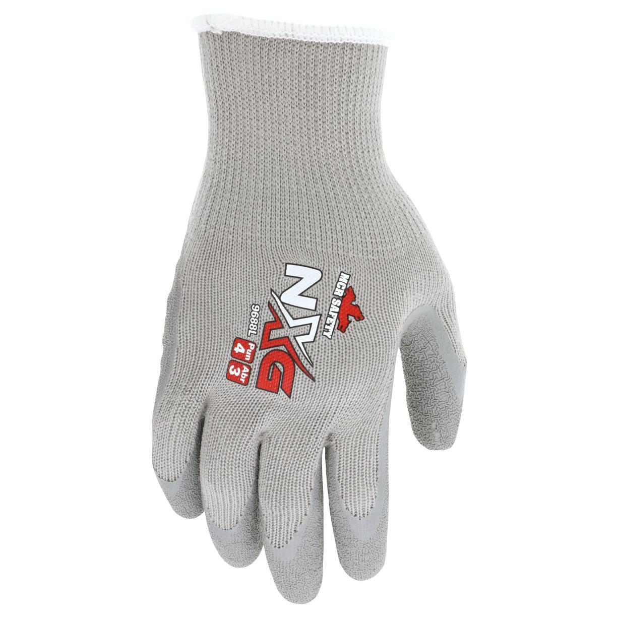 10 Gauge String Knit Gloves - MCR Safety - Latex Coated
