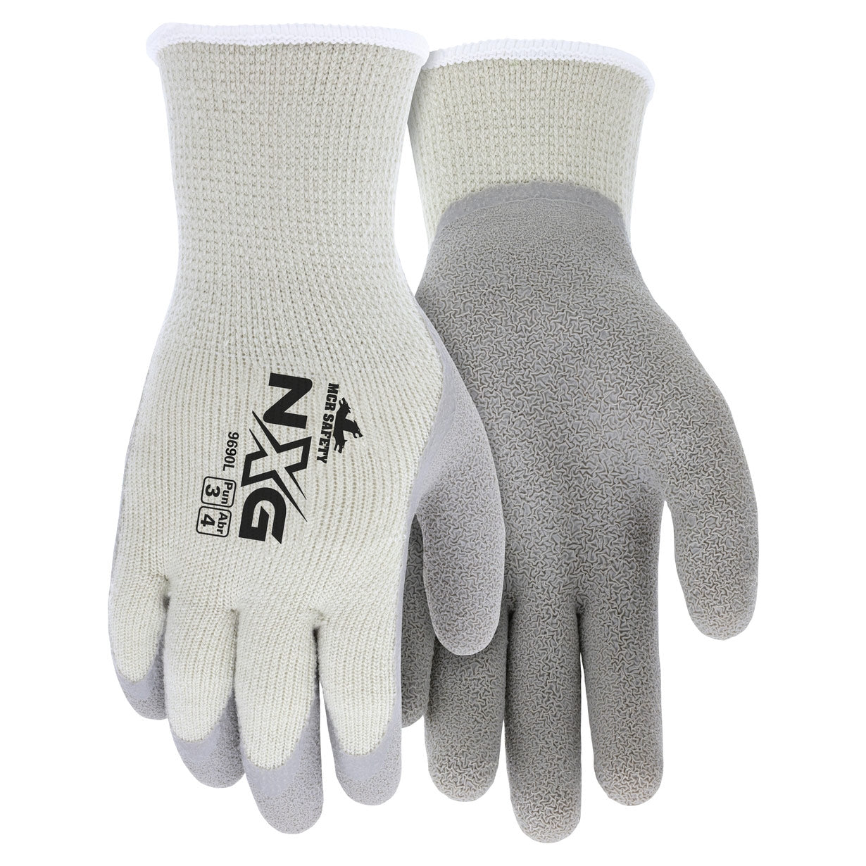 10 Gauge Gloves - MCR Safety - Latex Coated Palm