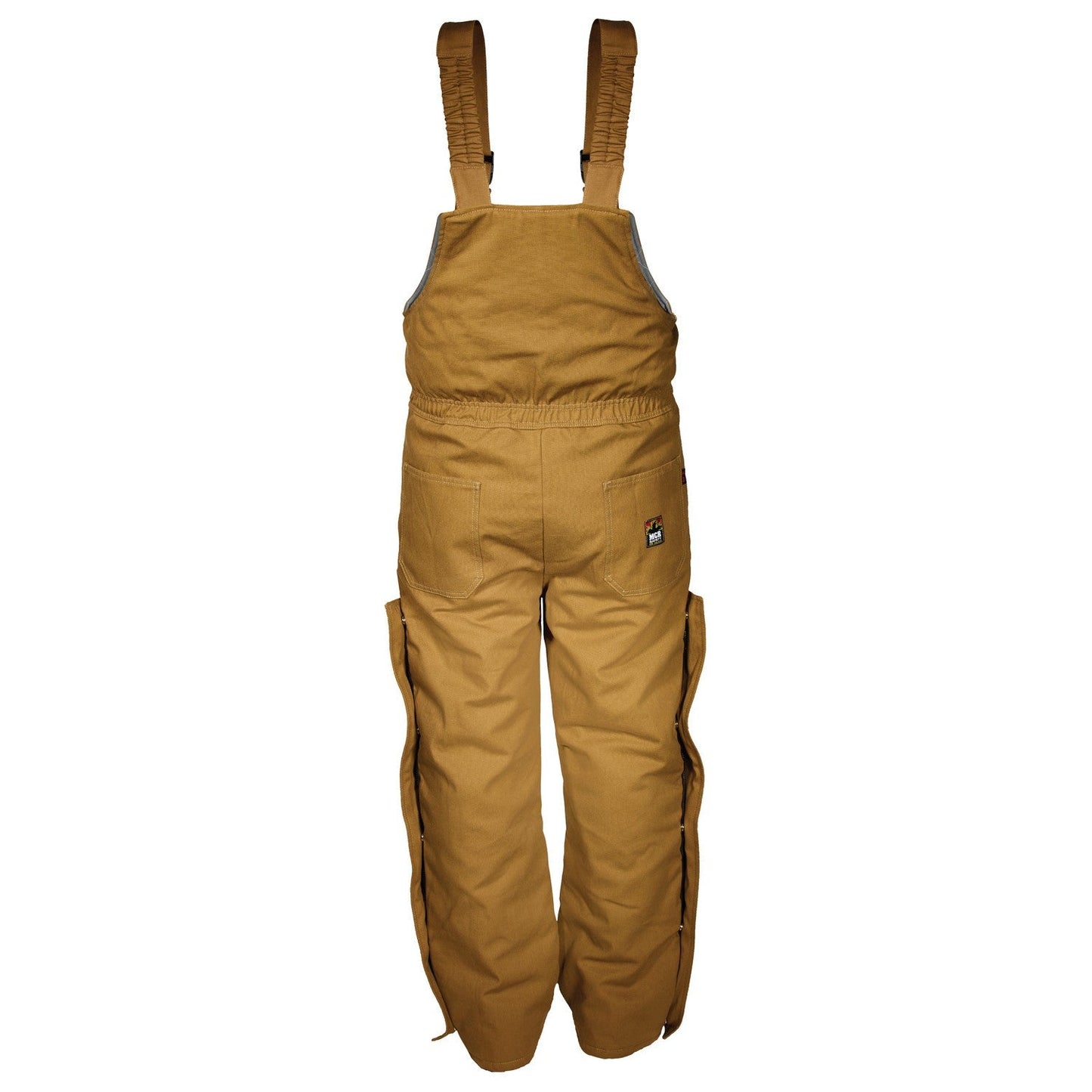 Tan Insulated Bib Overalls - MCR Safety - Max Comfort Fabric