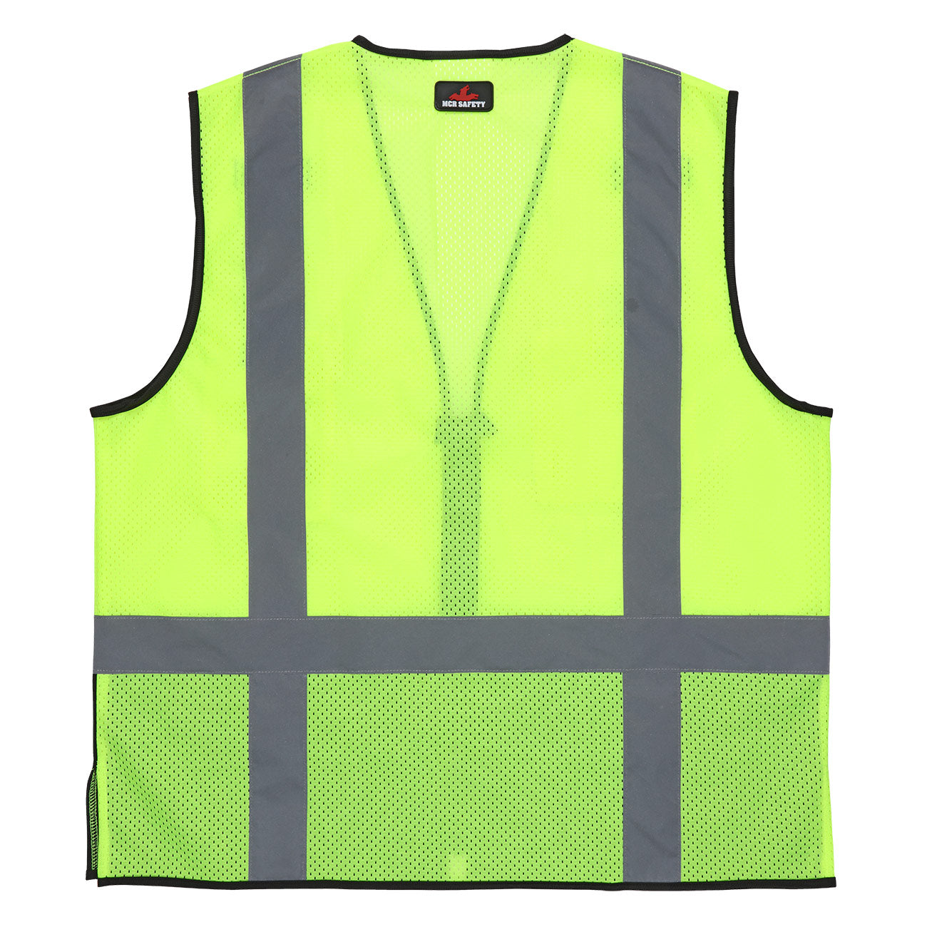 Yellow/Lime Safety Vest - MCR Safety - Reflective Mesh