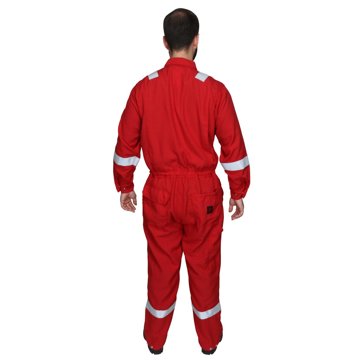 Red Coveralls - MCR Safety - Nomex Reflective Material