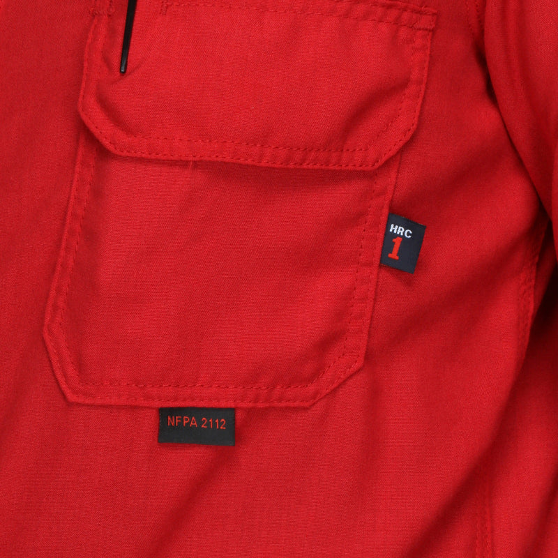 Red Coveralls - MCR Safety - Nomex Reflective Material