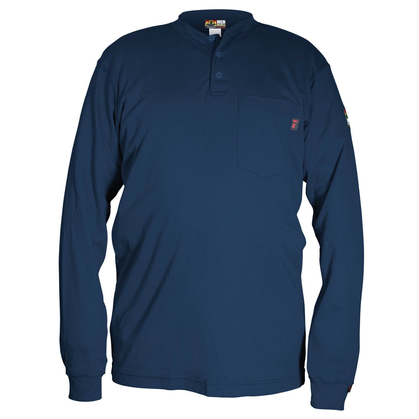 Gray Comfortable Henley Shirt - MCR Safety - FR Certified