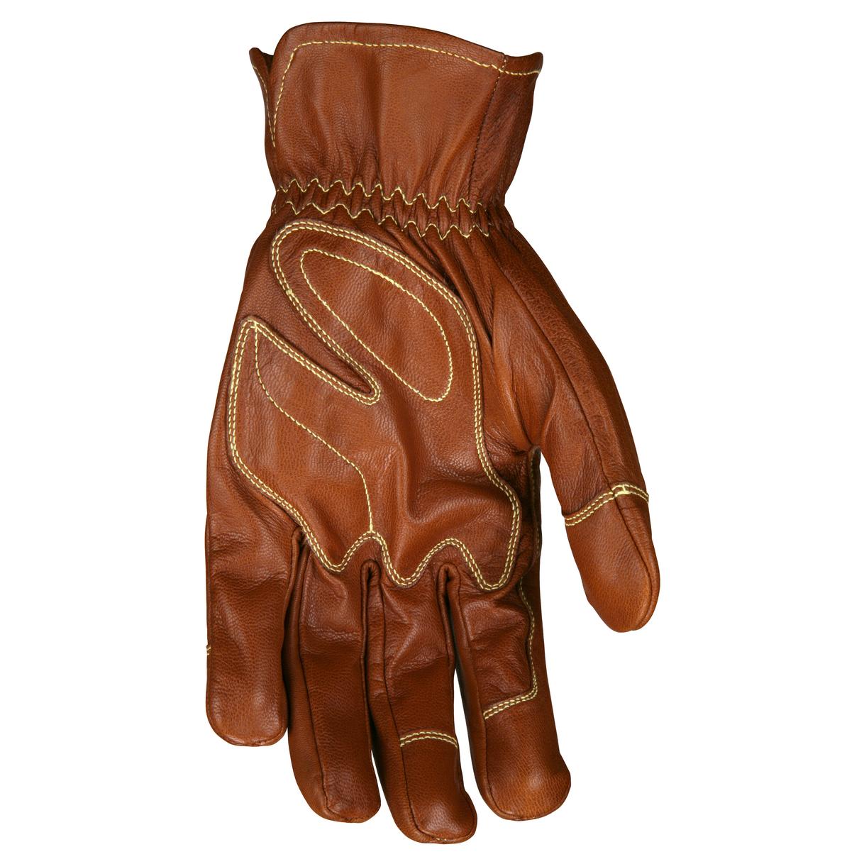 Brown Leather Gloves - MCR Safety - Premium Goatskin