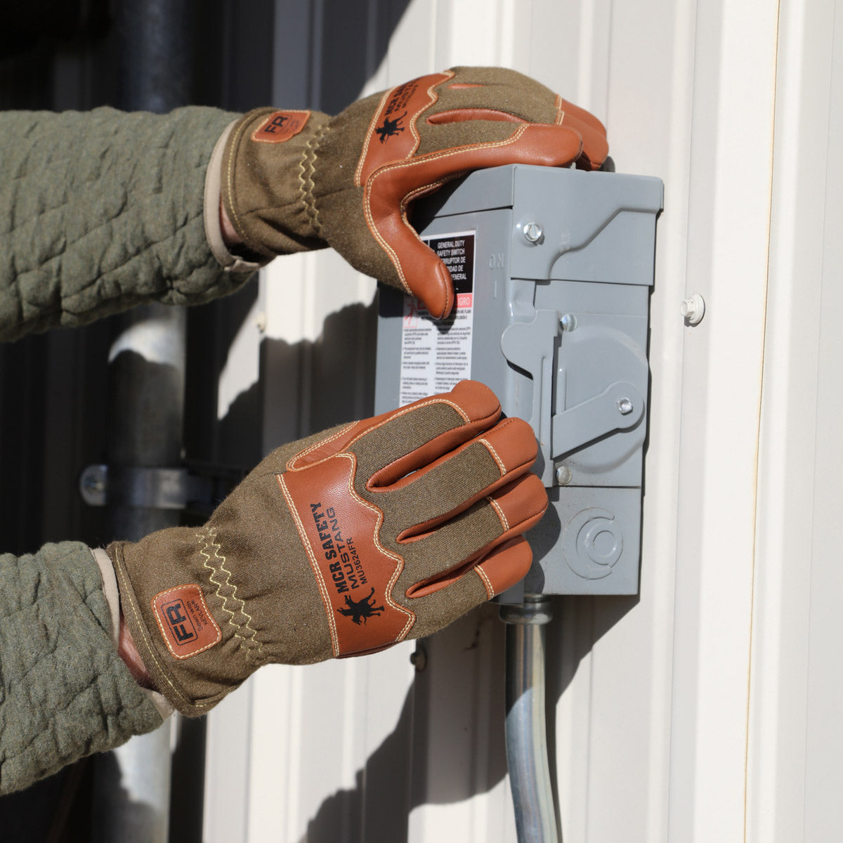 Brown Leather Gloves - MCR Safety - Premium Goatskin