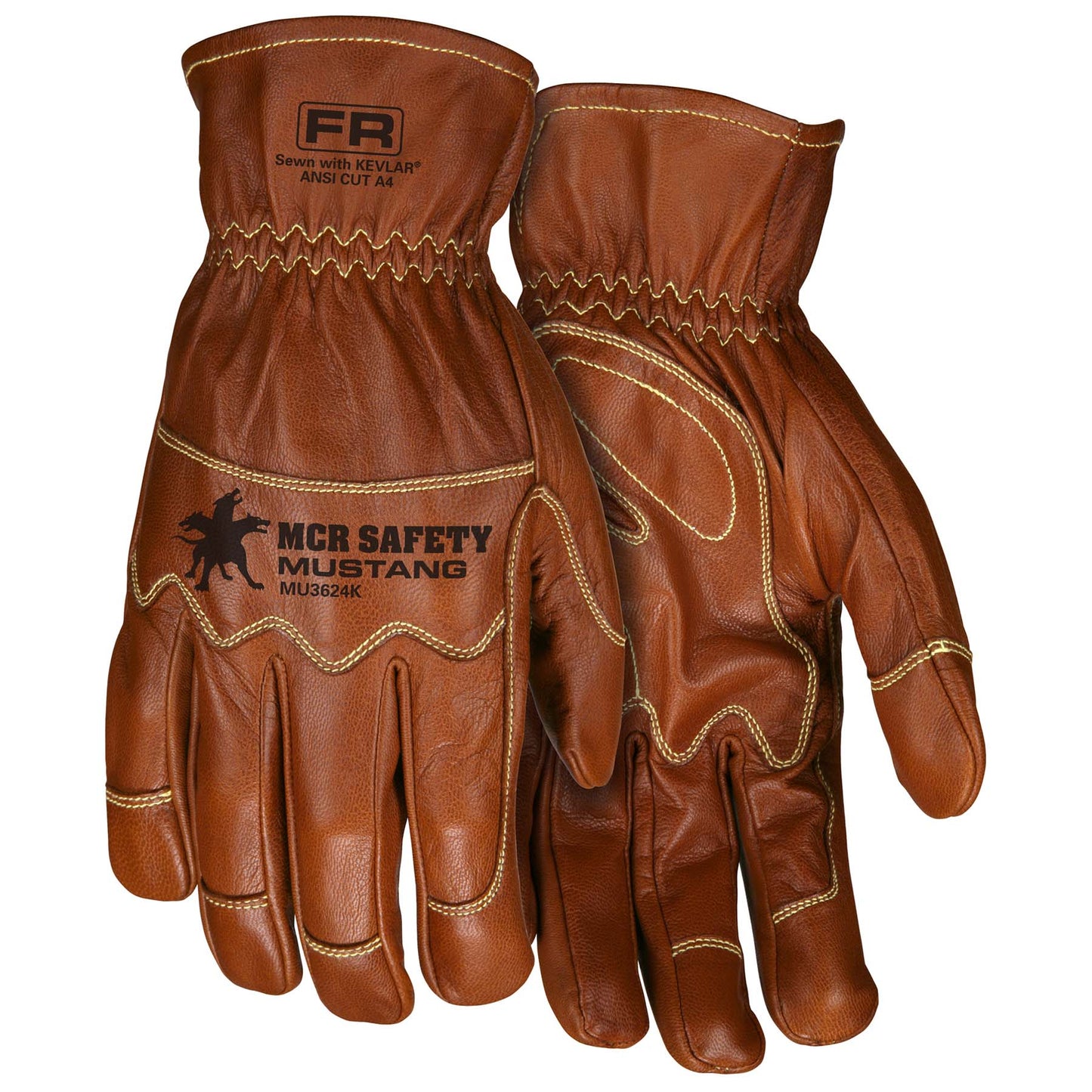 Kevlar Lined Gloves - MCR Safety - Premium Goatskin