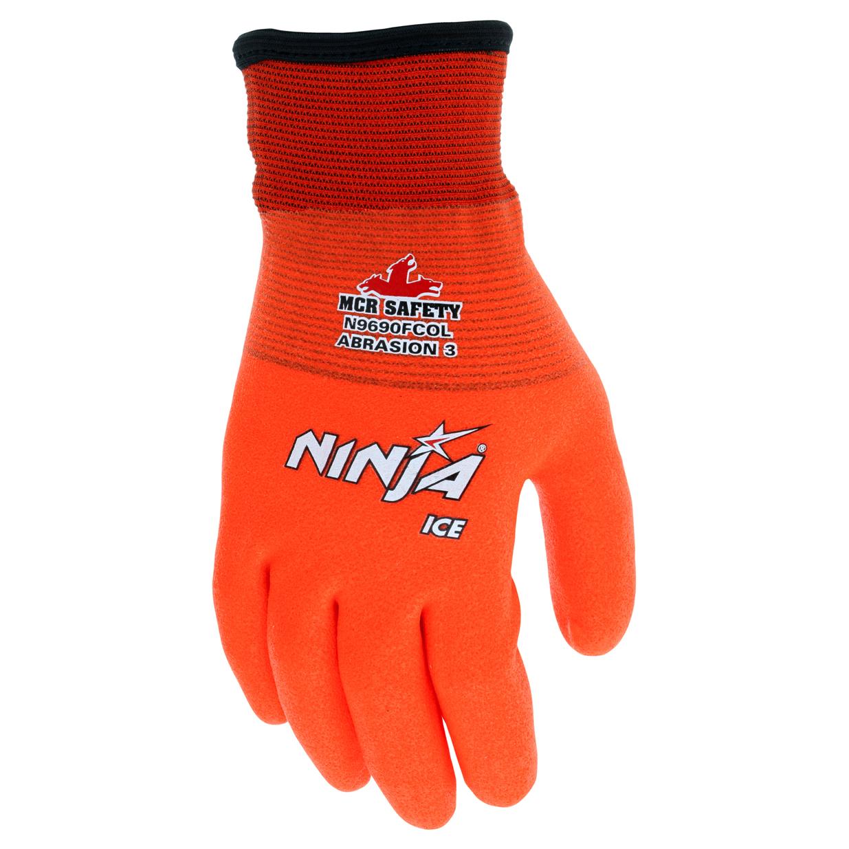 Orange String Knit Gloves - MCR Safety - Fully Coated
