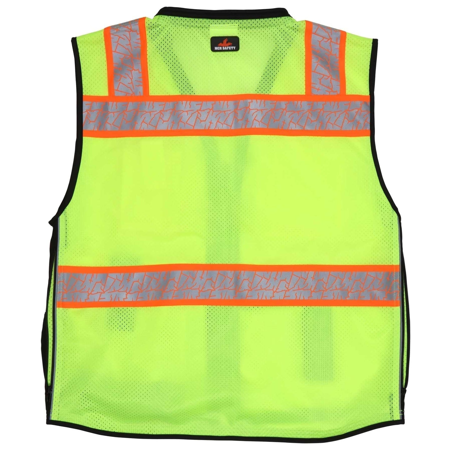 Yellow/Lime Safety Vests - MCR Safety - Reflective Mesh