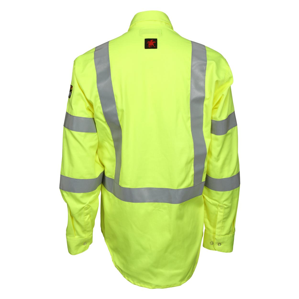 Yellow/Lime Button Up Shirt - MCR Safety - Hi-Visibility