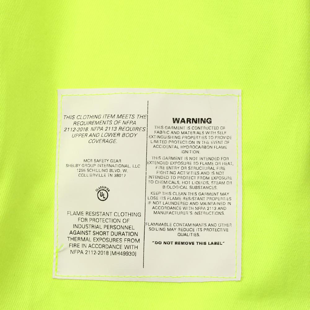 Yellow/Lime Button Up Shirt - MCR Safety - Hi-Visibility