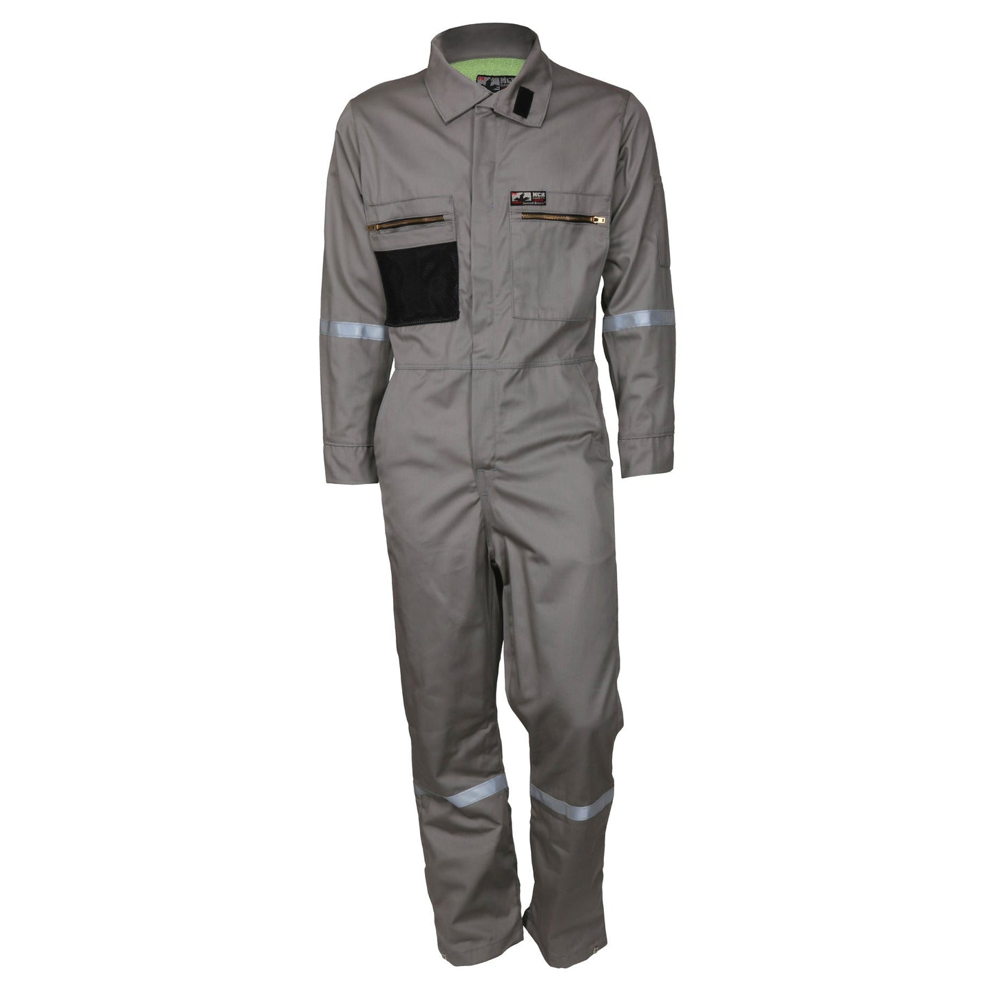 Gray Coveralls - MCR Safety - Reflective Cotton Material