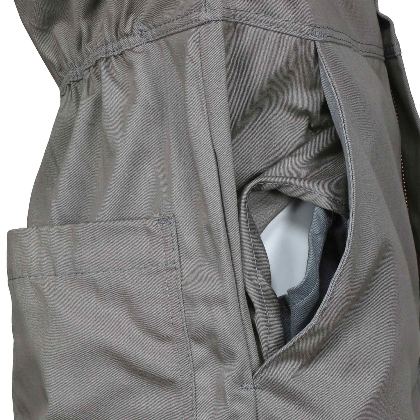 Gray Coveralls - MCR Safety - Reflective Cotton Material