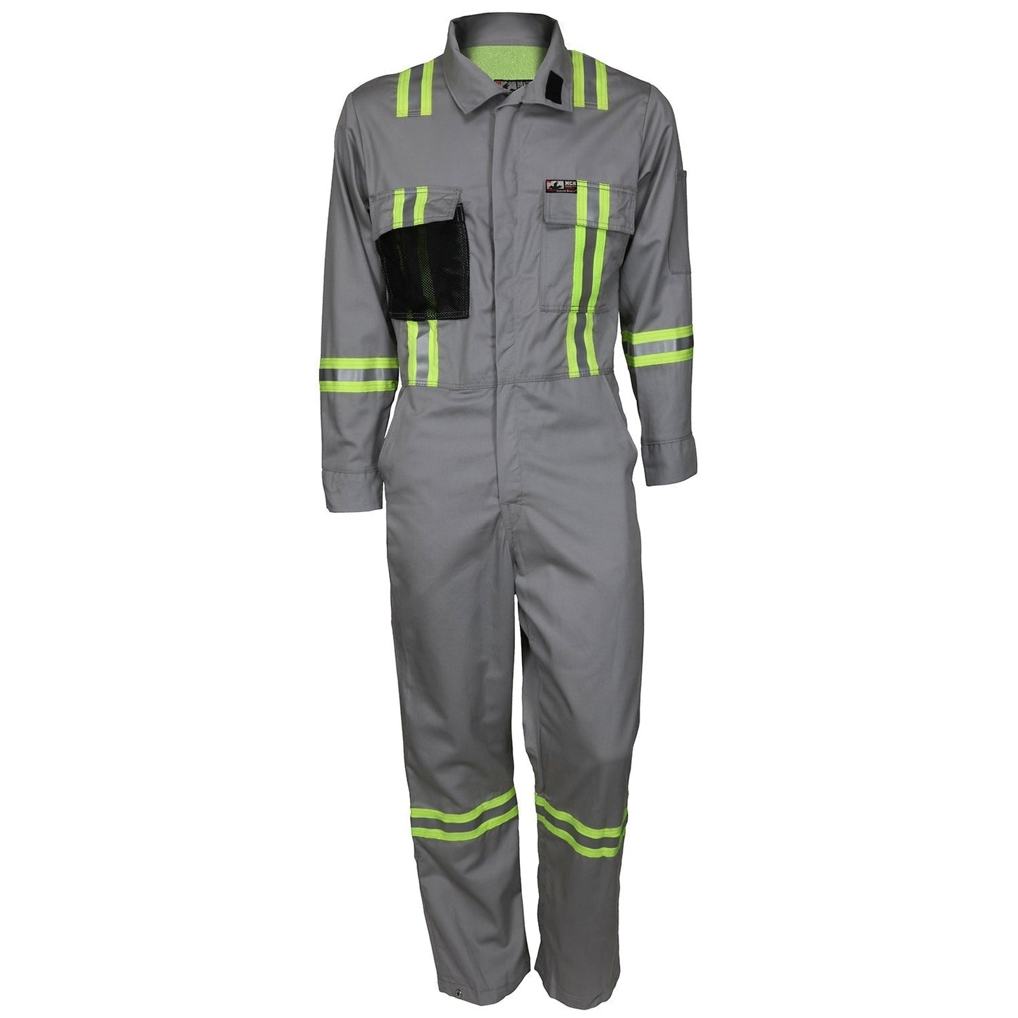 Gray Coveralls - MCR Safety - Reflective Fabric