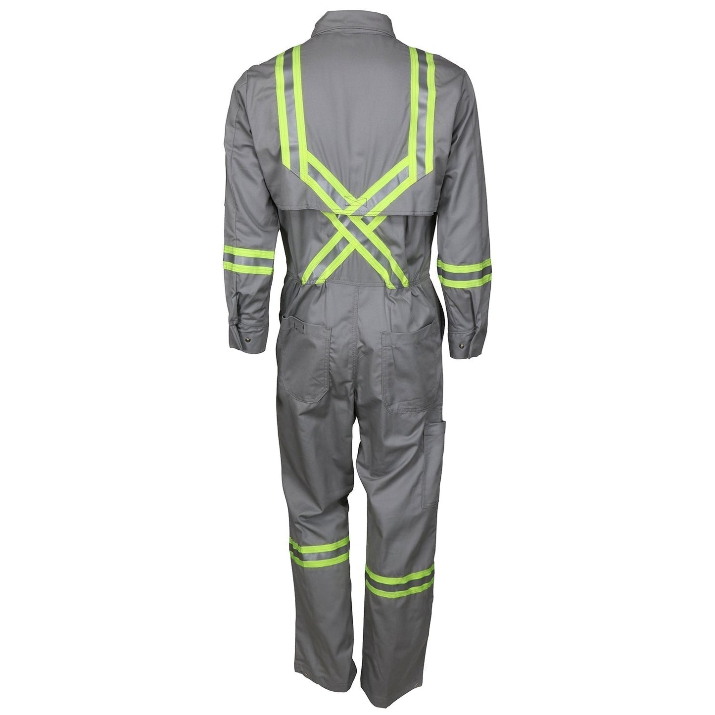 Gray Coveralls - MCR Safety - Reflective Fabric