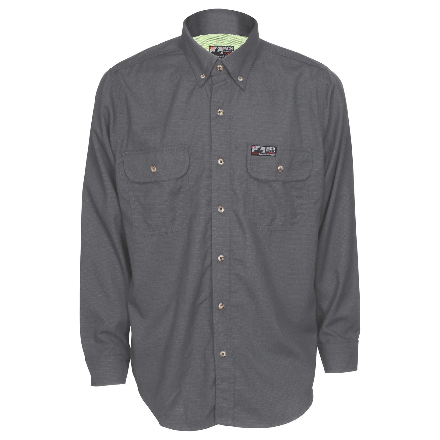 Gray Button Up Shirts - MCR Safety - Vented Design