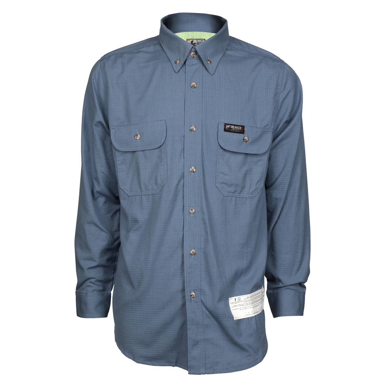 Medium Blue Shirt - MCR Safety - Inherent Blend