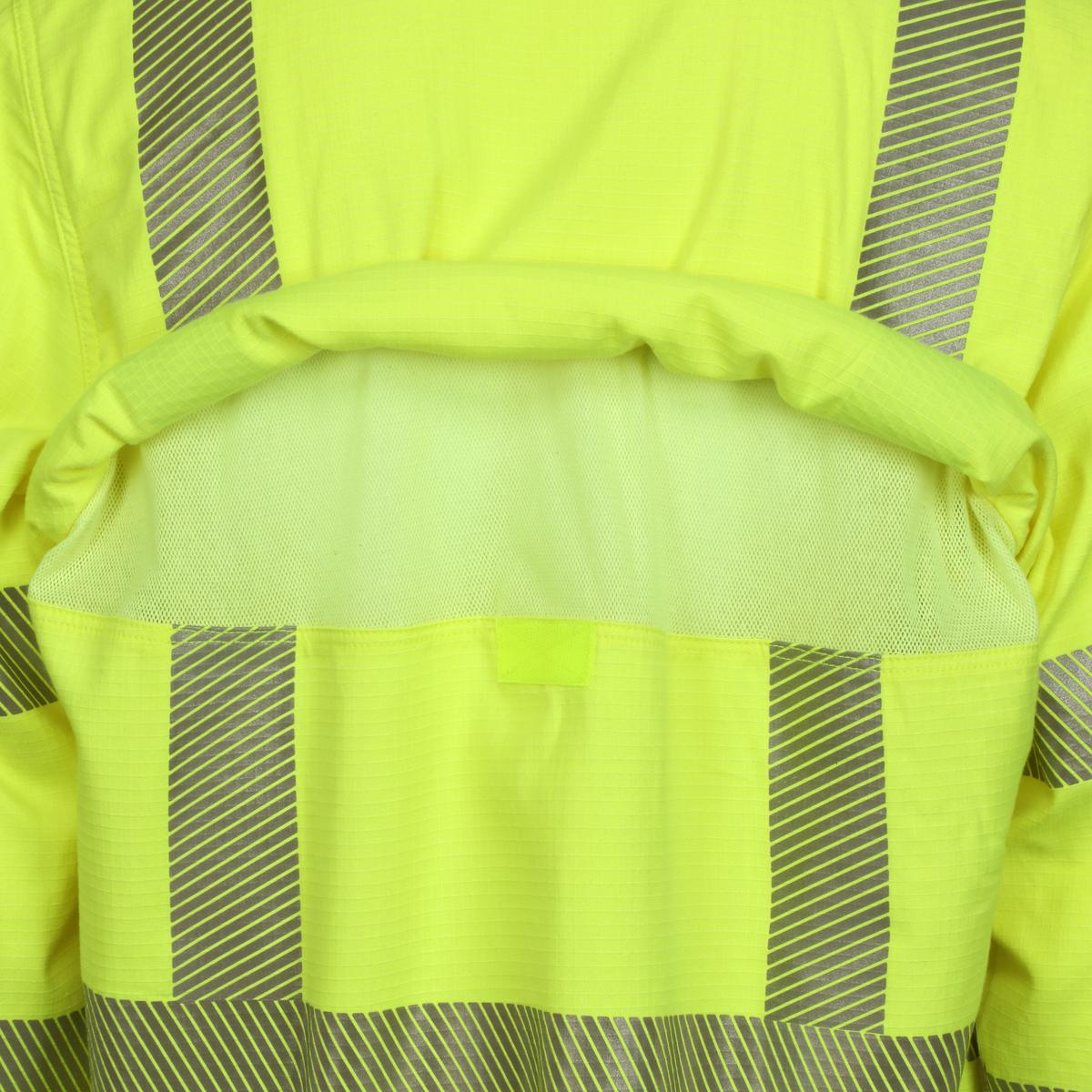 Yellow/Lime Button Up Shirt - MCR Safety - Vented Design