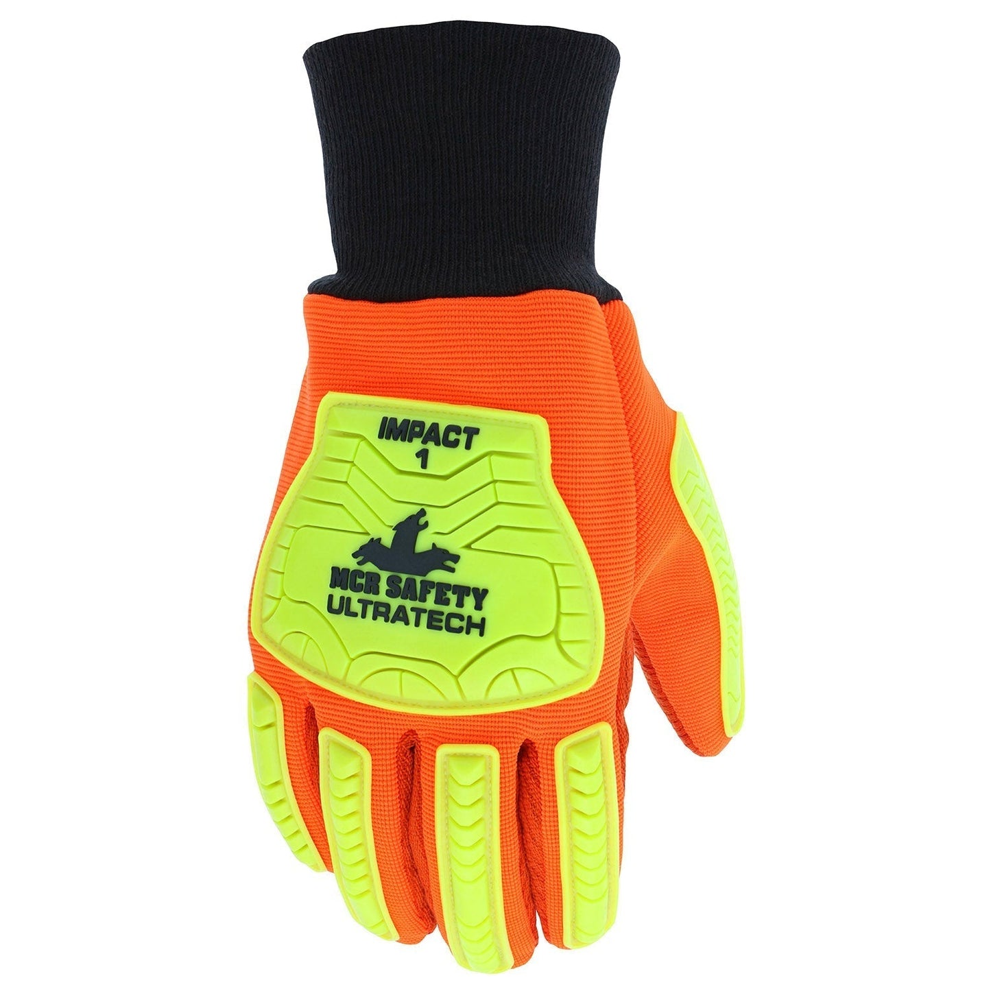 TPR Padded Back Gloves - MCR Safety - Hi-Visibility
