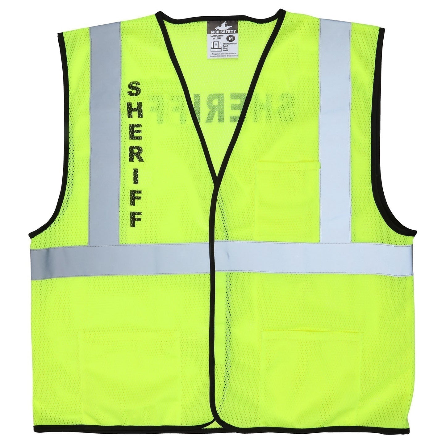 Yellow/Lime Safety Vests - MCR Safety - Fluorescent Mesh