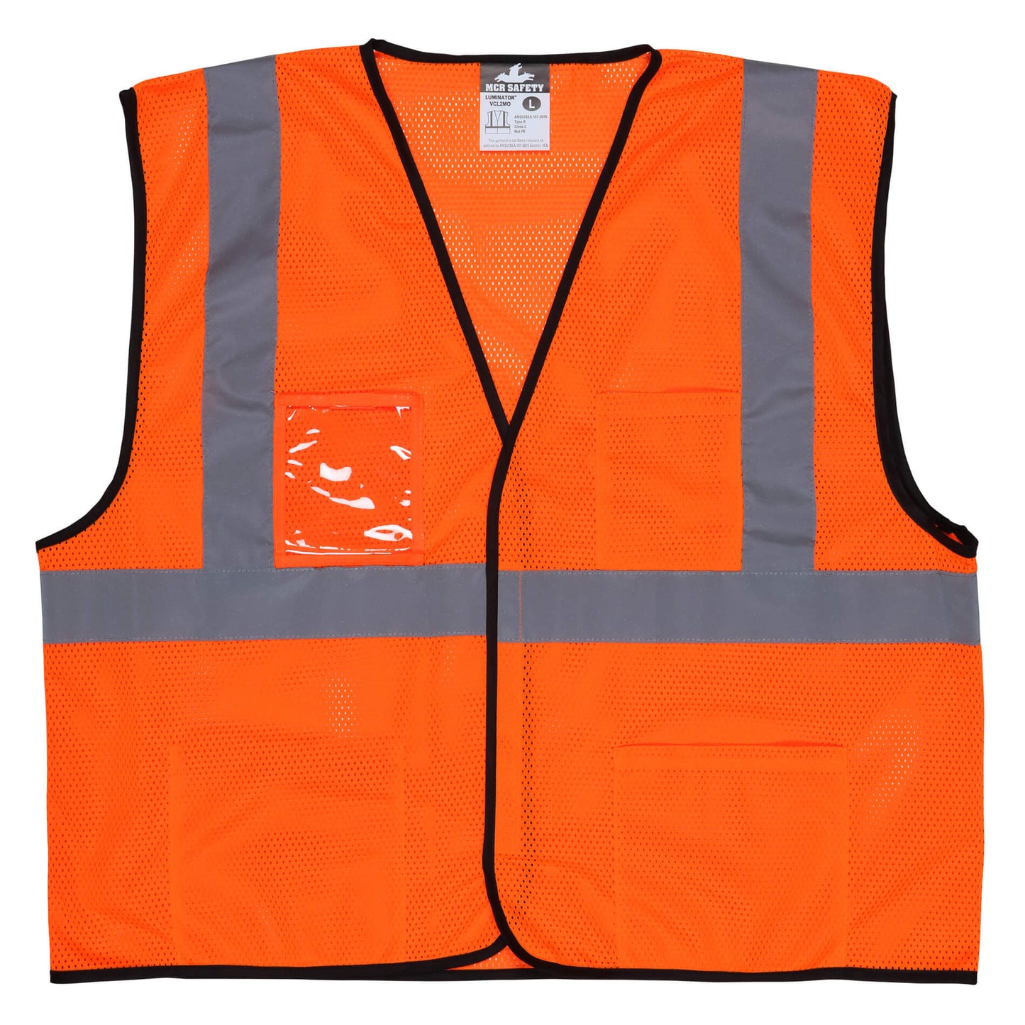 Yellow/Lime Safety Vest - MCR Safety - Mesh Material