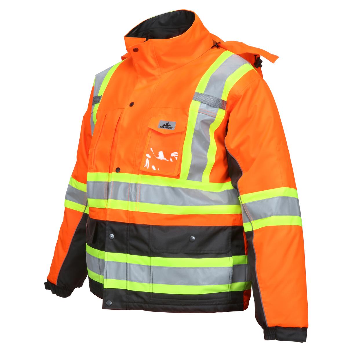 Orange Rain Jackets - MCR Safety - Insulated Design