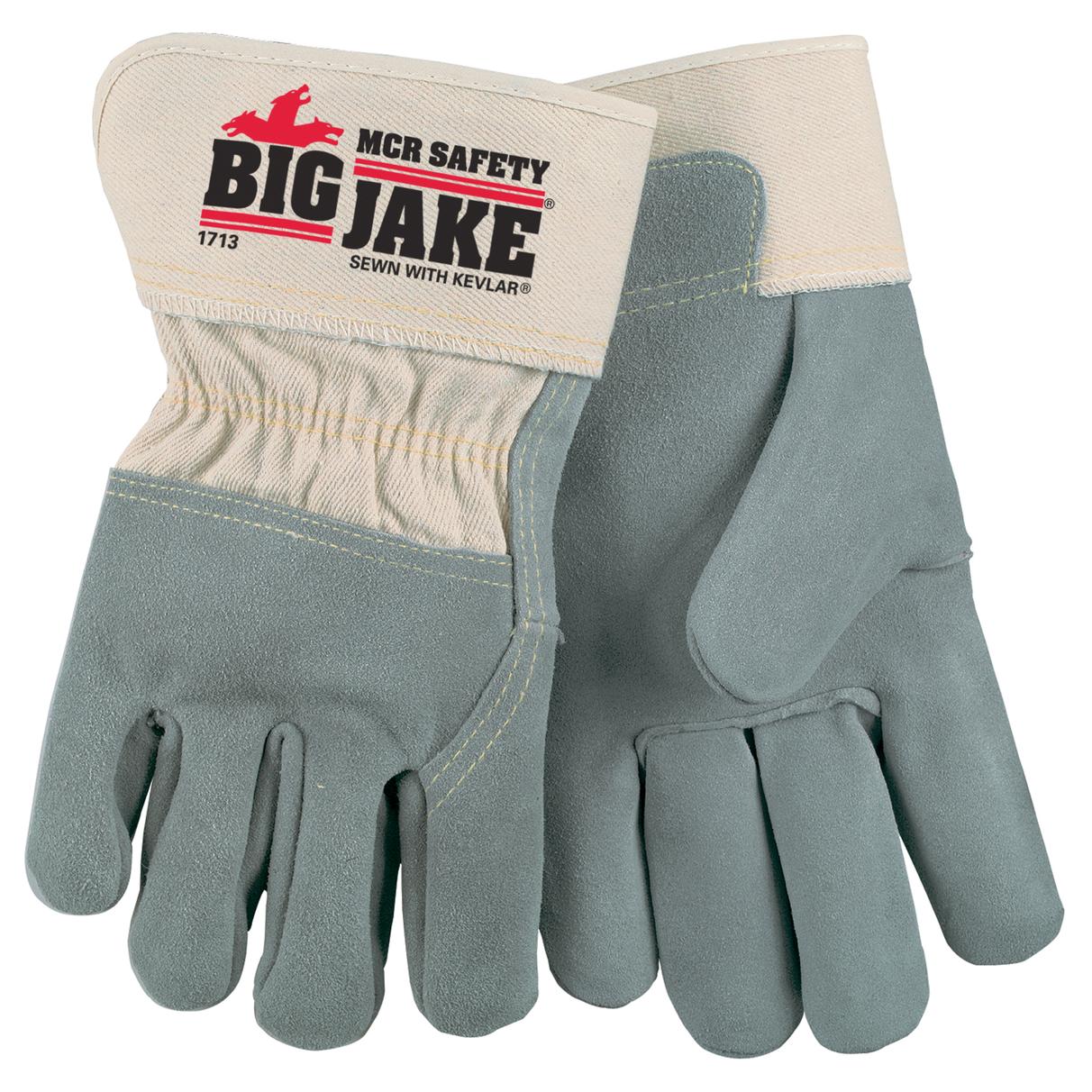 XL Leather Gloves - MCR Safety - Durable Protection