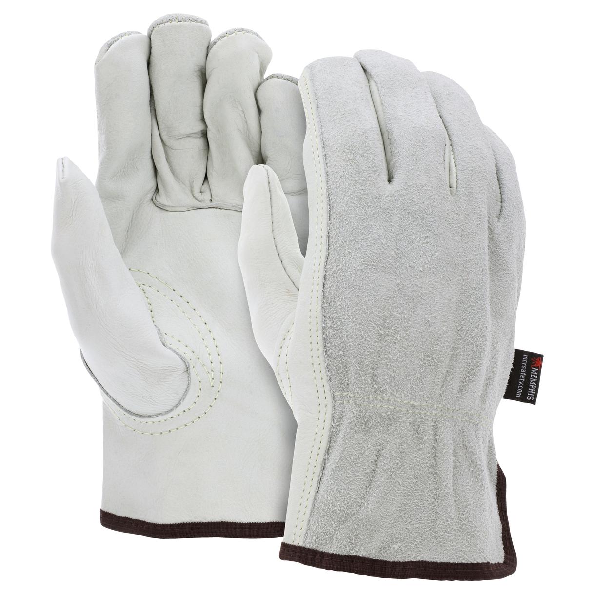Split Leather Back Gloves - MCR Safety - Durable Design