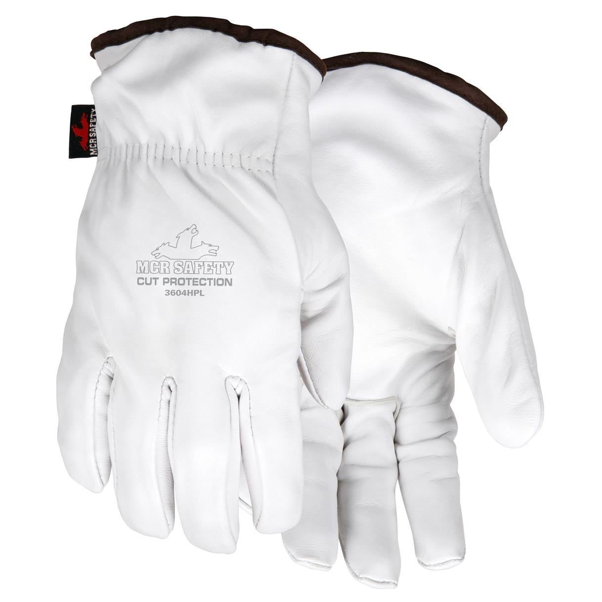 HPPE/Steel/Synthetic Lined Leather Gloves - MCR Safety - Durable